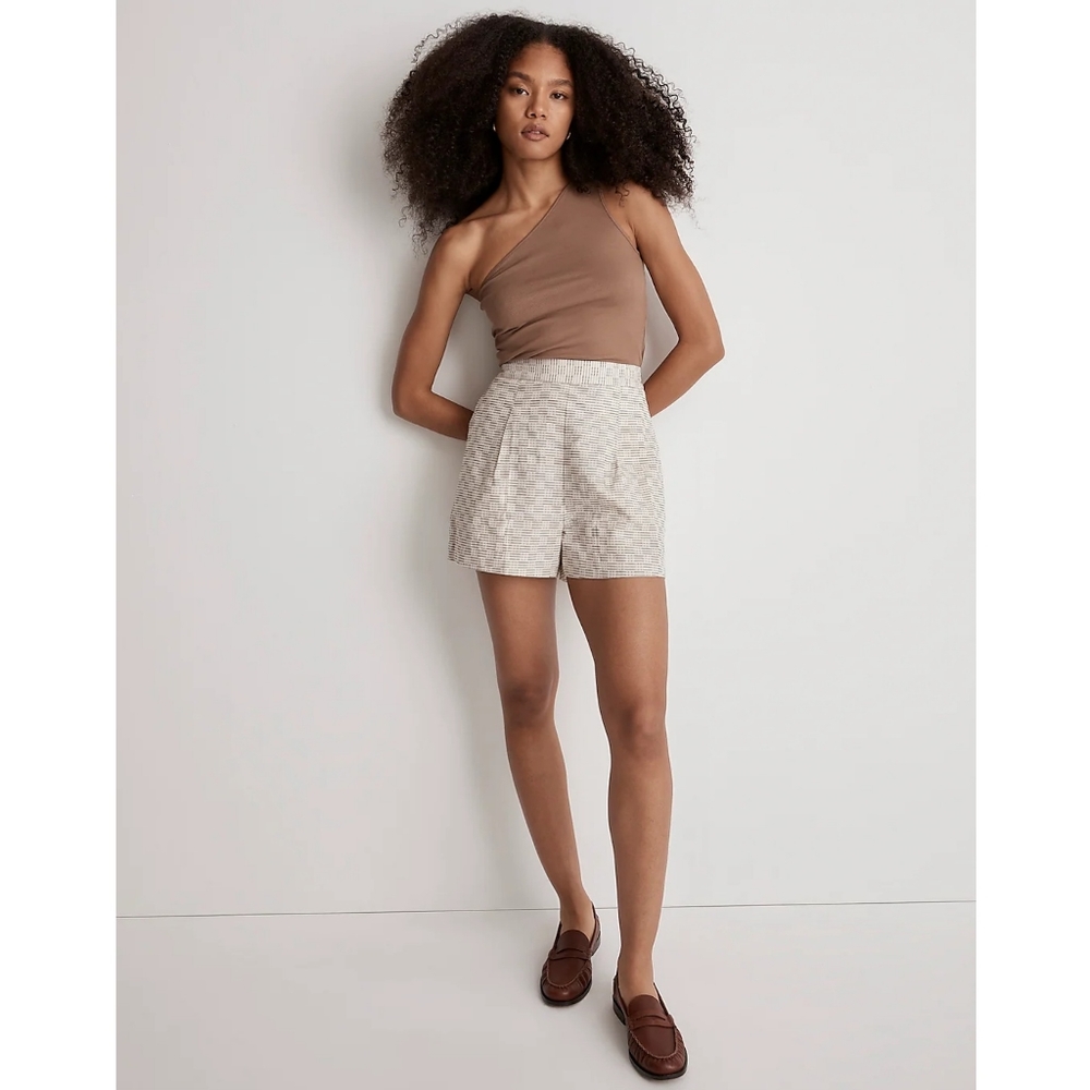Madewell Clean Pull-On Shorts in Jacquard Size S